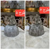 کتری قوری ماربل سوتی استیل 6  طرح - تصویر 2