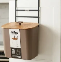 سطل آویز کابینتی با درب چوبی 5 رنگ - تصویر 2