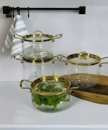 قابلمه پیرکس شیک وارداتی در 2 رنگ
