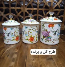 بانکه لعابی 3 تکه وارداتی ۳طرح - Image 2