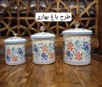 بانکه لعابی 3 تکه وارداتی ۳طرح - Image 3