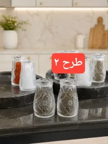نمکپاش فلفلپاش کریستال جفتی در 4طرح - تصویر 3
